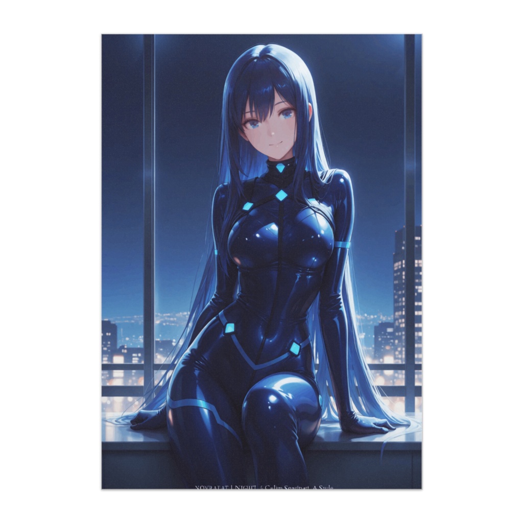 ナイトブルー・サイレントコード(イラスト風)