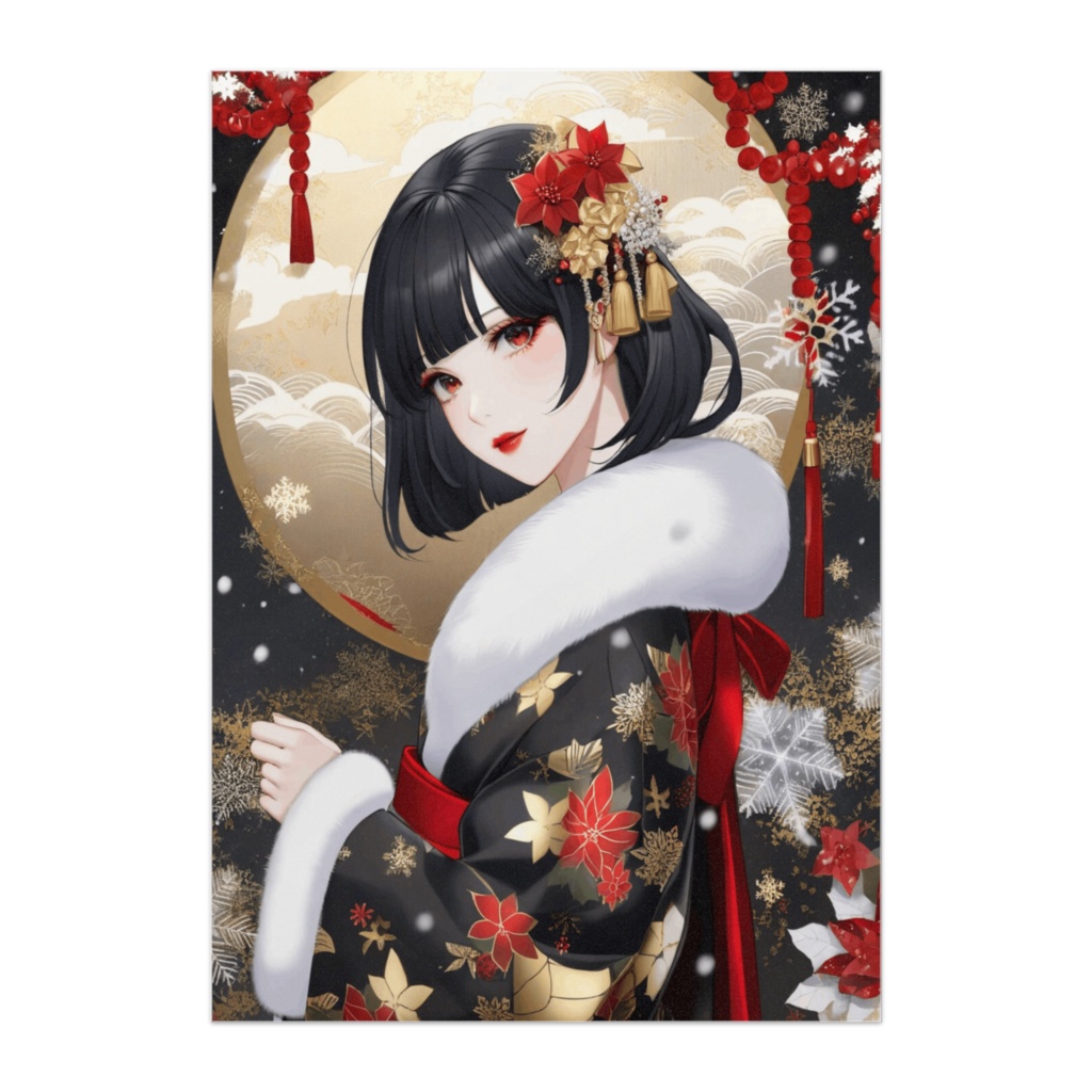 月影に咲くクリスマス彩花