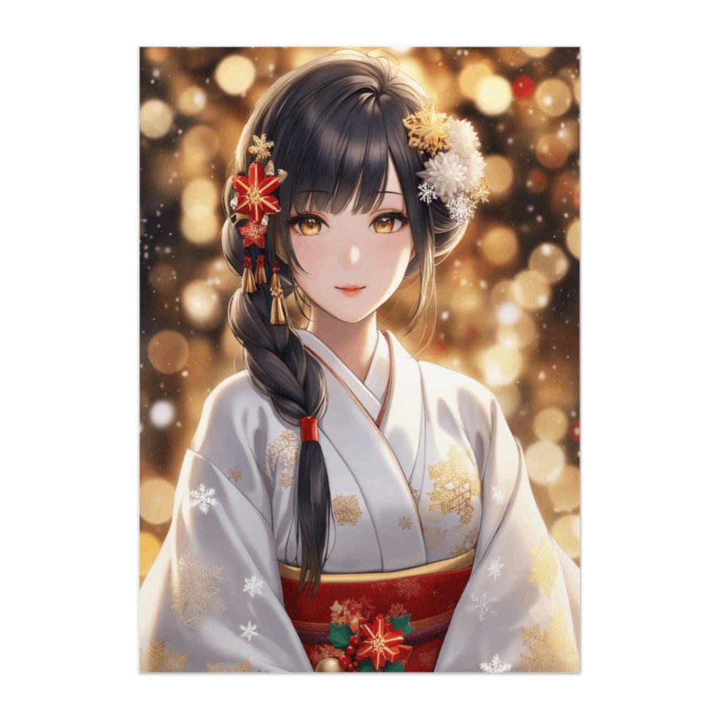 光の聖夜に咲く白き微笑み