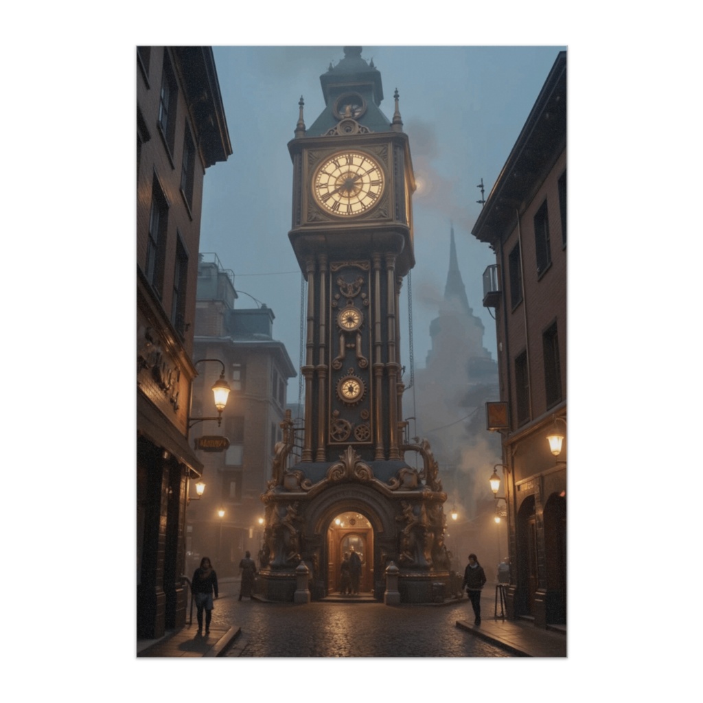 蒸気仕掛けの幻想時計塔ポスター