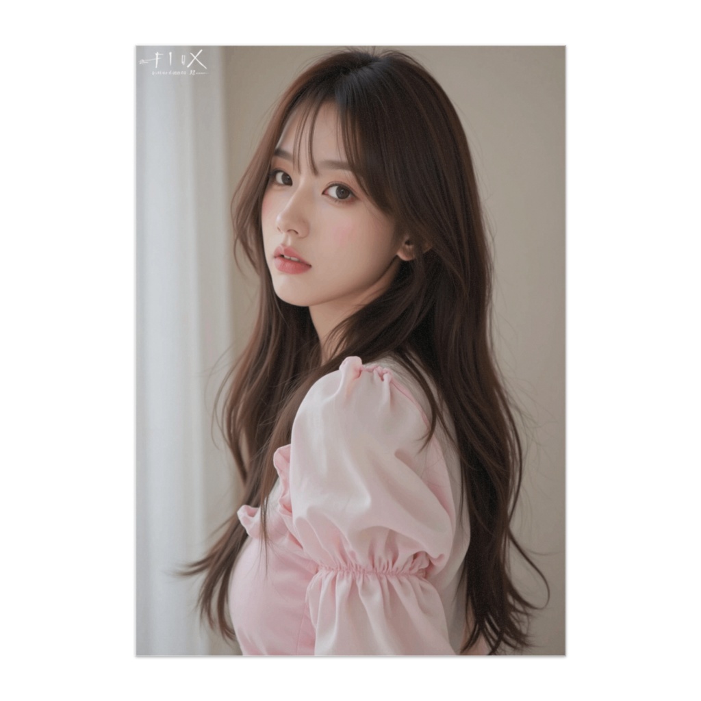 ふわり姫カットの春色ポートレート