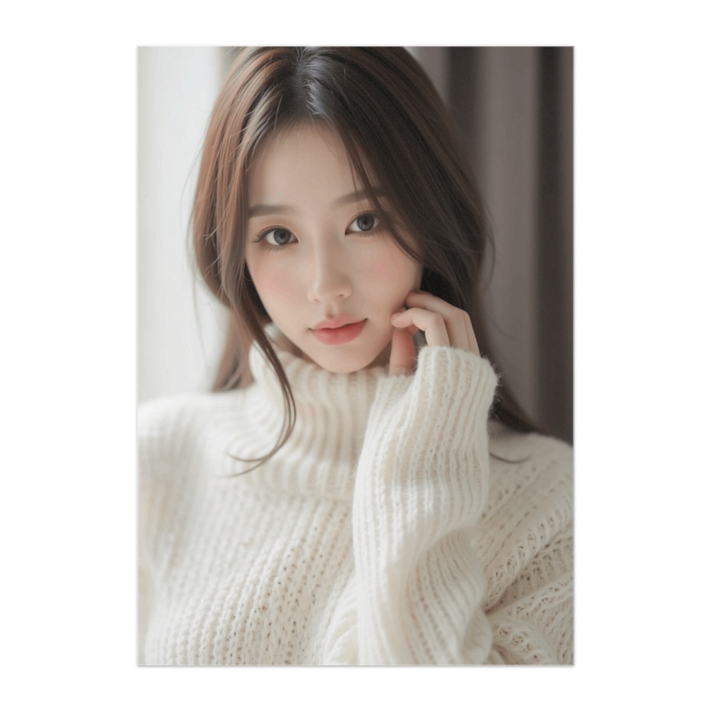 柔光に包まれた冬のまなざし