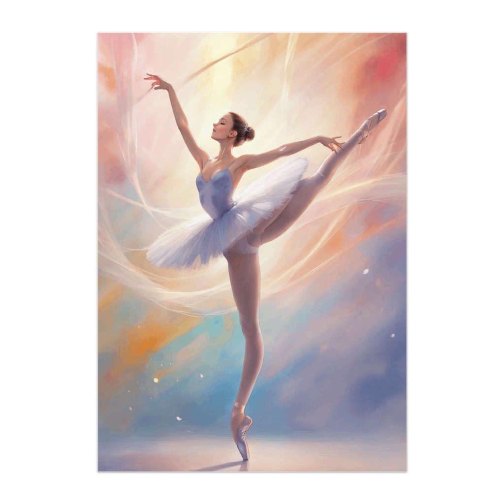 光彩の旋律に舞うバレリーナ