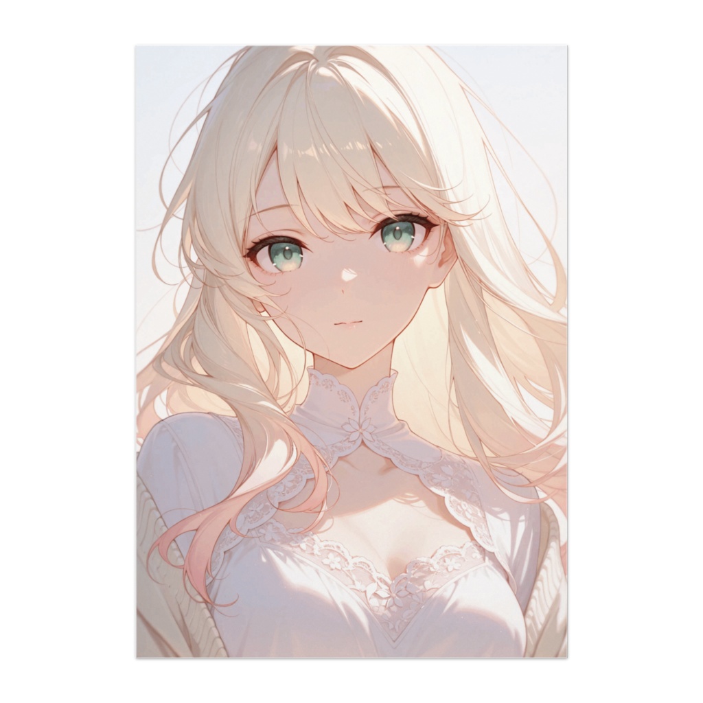 やわらかな光に包まれる少女 ― 透明感のある癒しポスター