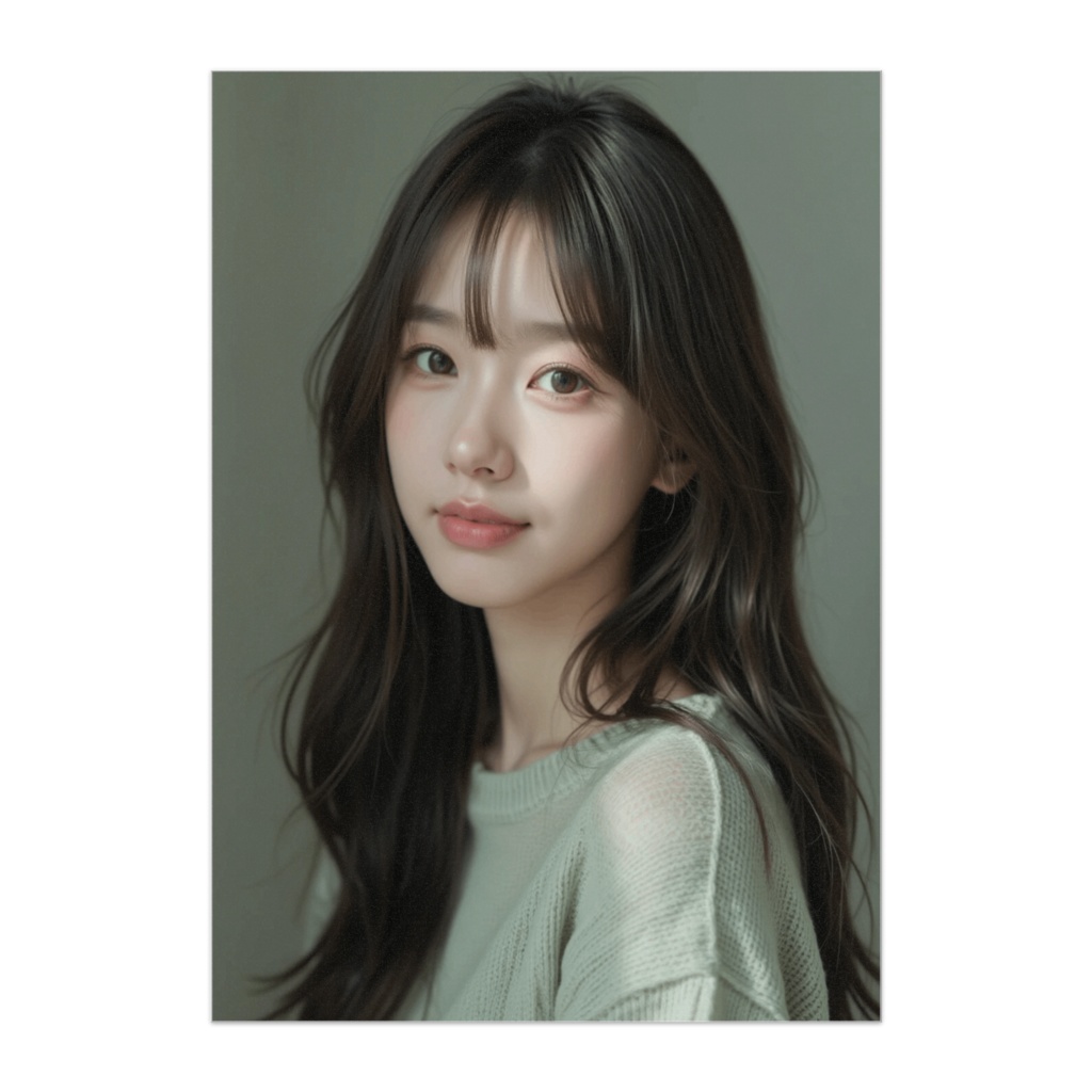 やわらかな光に包まれて ― 透明感のあるお姉さんイラスト