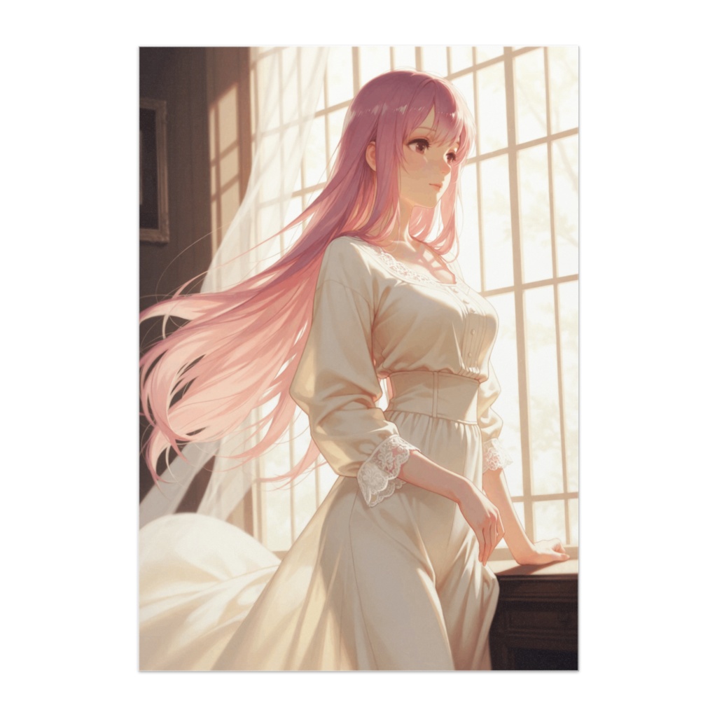 淡紅の妖精 ― 風に溶ける大人の幻想美