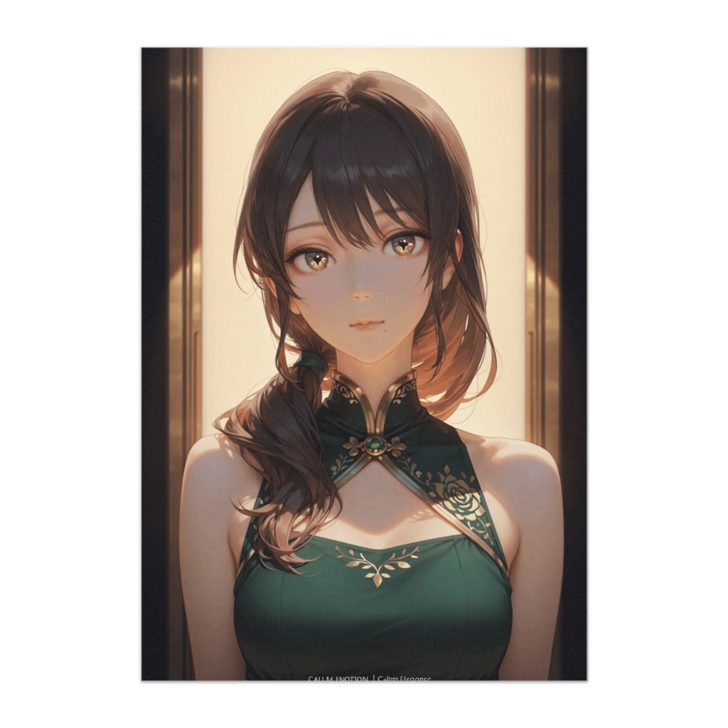 翡翠のまなざし ― 気品を纏う緑のチャイナドレス