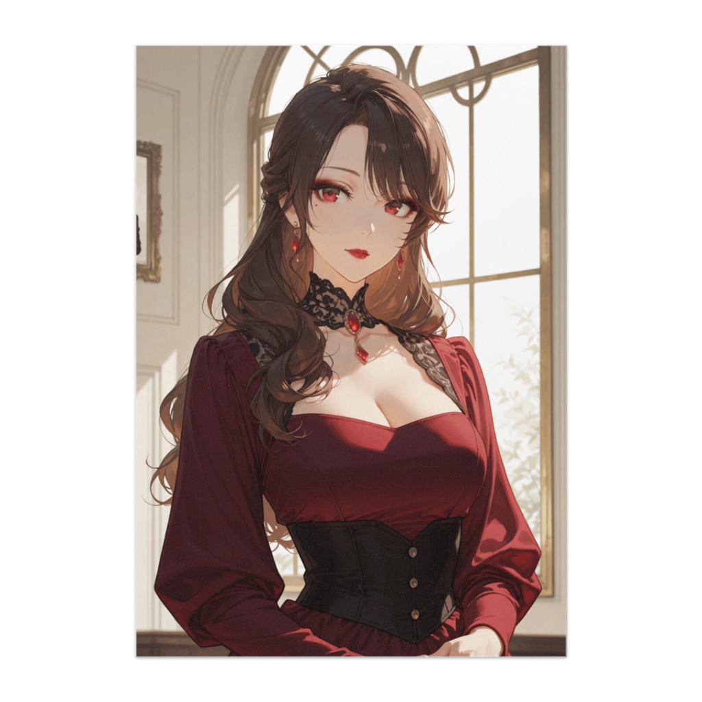 深紅の静謐 ― 知性を纏う大人の肖像