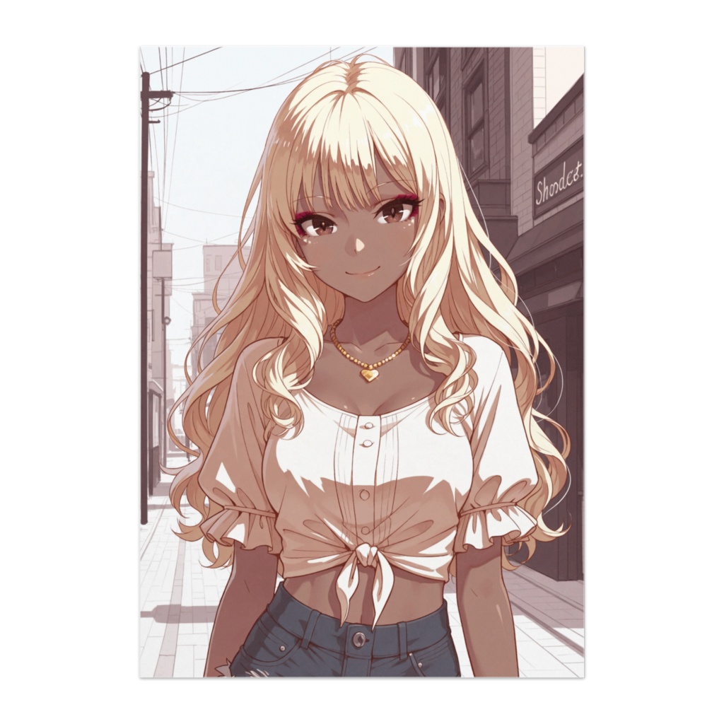 元気ギャルの街歩き ― ナチュ盛り昼ギャルポスター