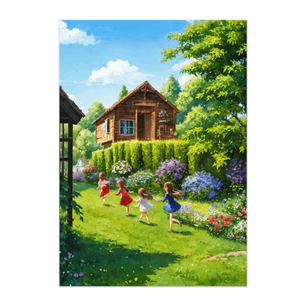 花の庭を駆ける日 ― こどもたちの夏