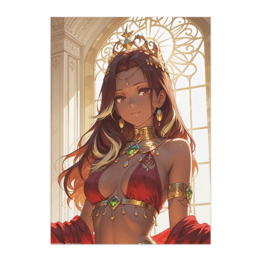 砂漠の宝石姫 ― 黄金の光を纏う微笑み