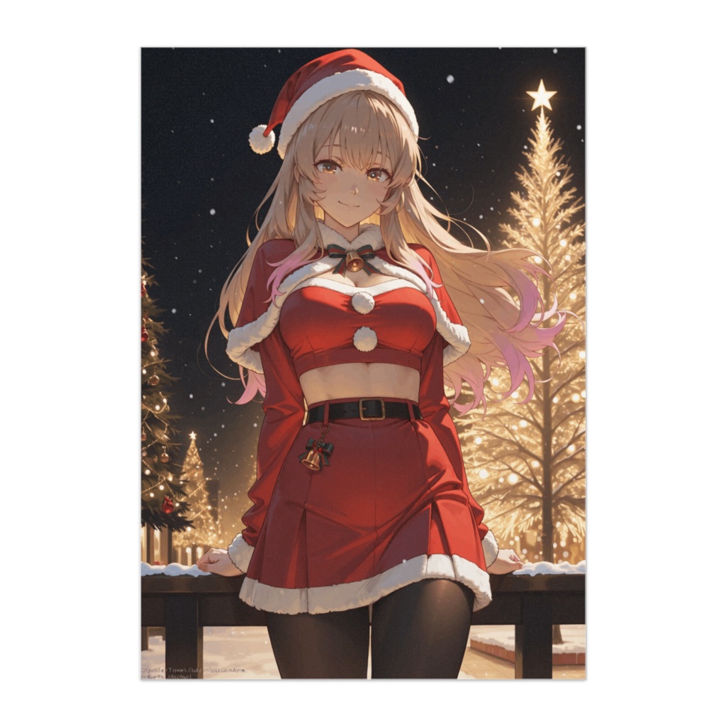 きらめく夜のサンタガール