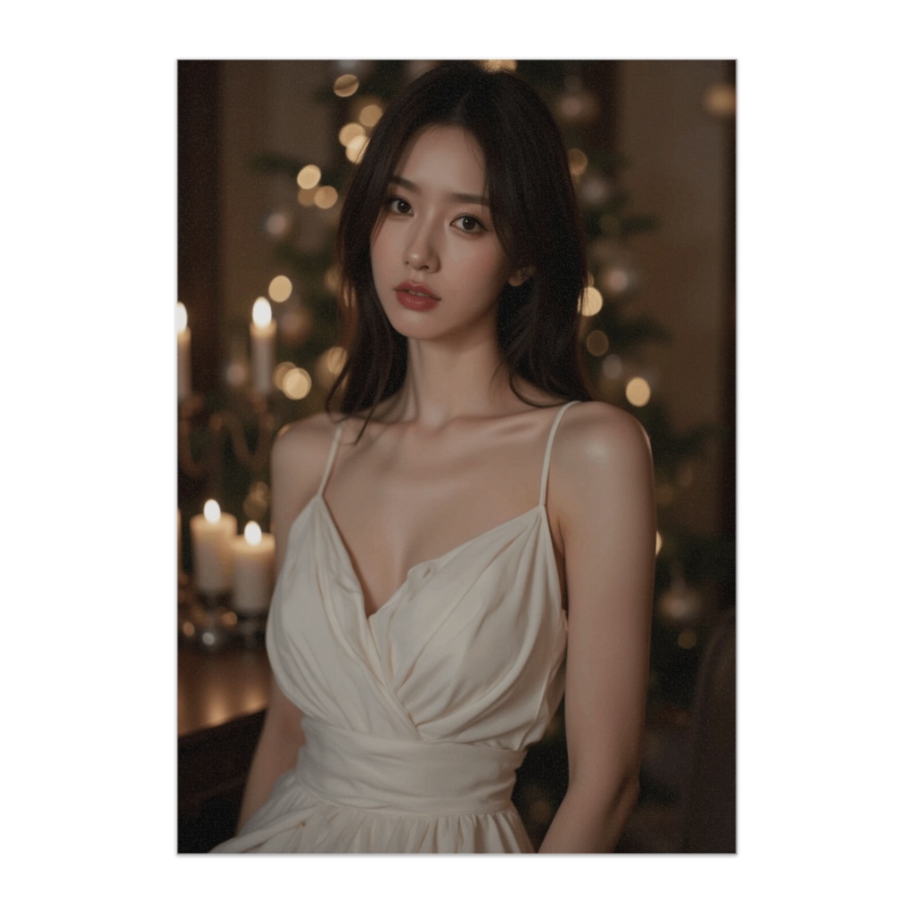 静かな聖夜 ― White Christmas Dress