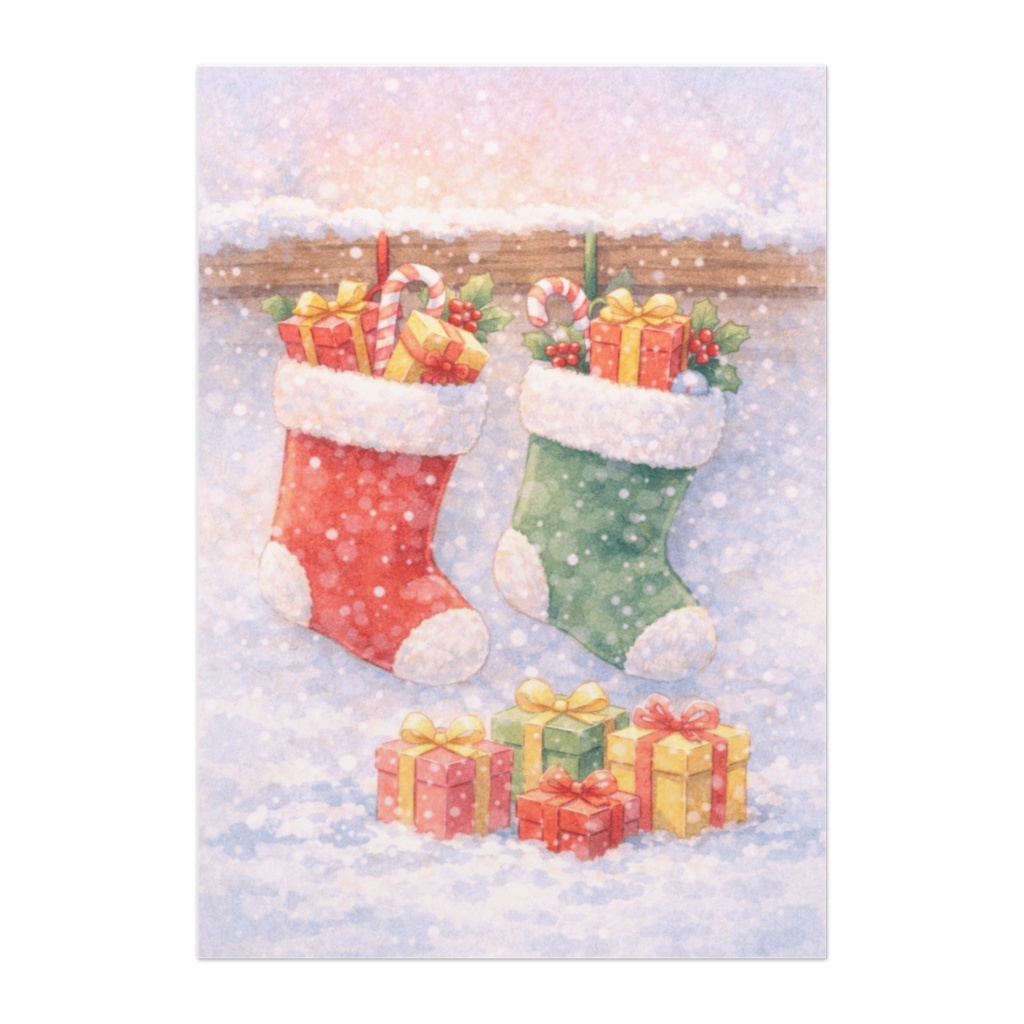 静かなクリスマスの朝 〜贈りものの靴下〜