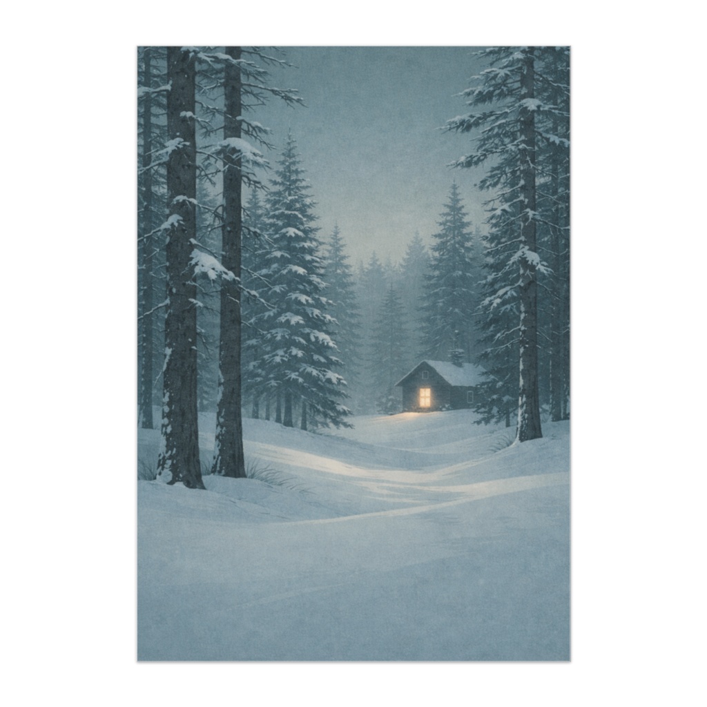 北欧の森のクリスマス ― 静けさに包まれた小さな家