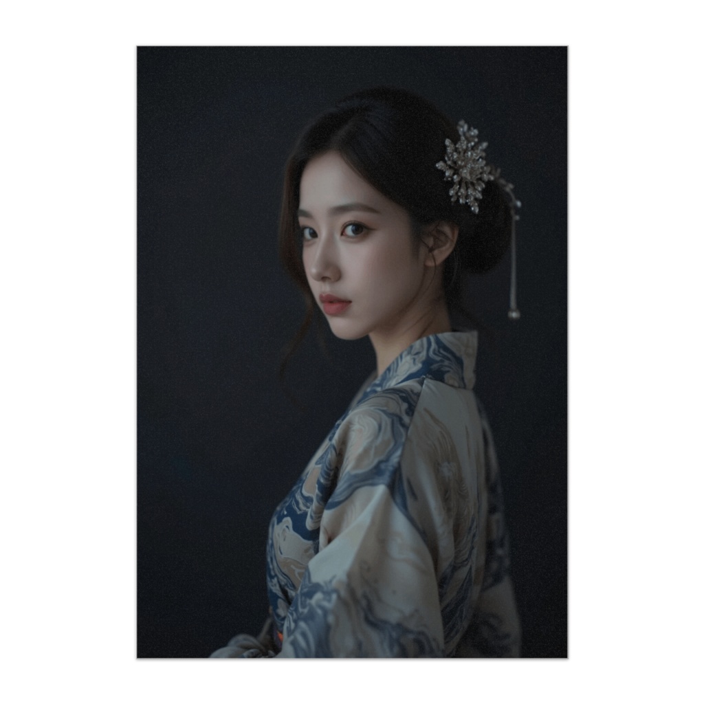 宵の気配 ― 静寂に咲く和装美