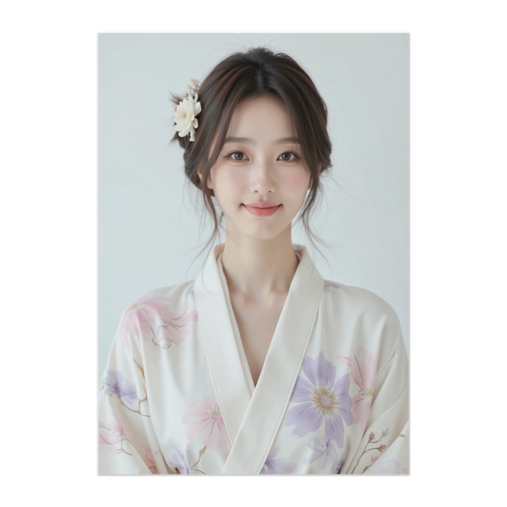 花やぎの静寂 ― やさしい和装ポートレート