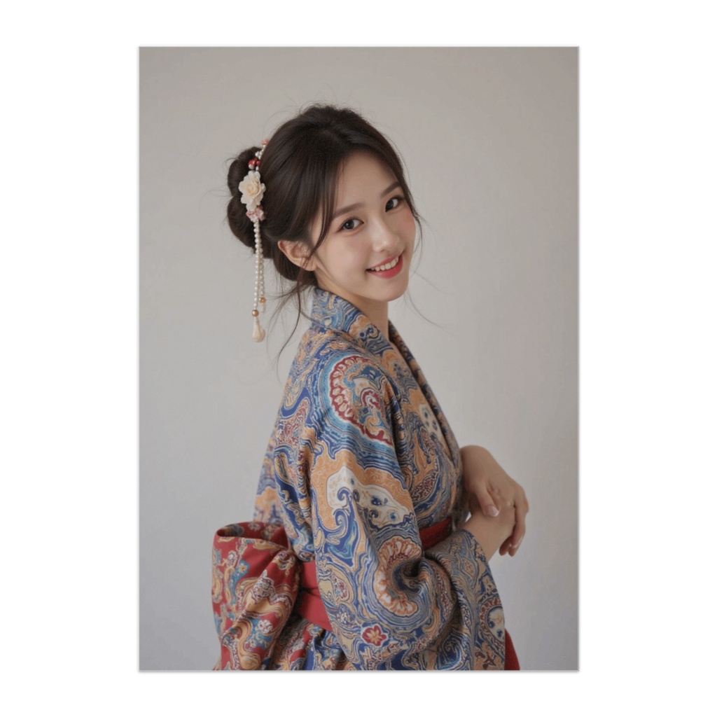 微笑みの彩 ― 華やぎ和装ポートレート