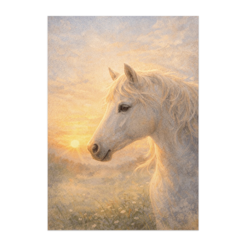 静かなまなざし ― 朝の白馬