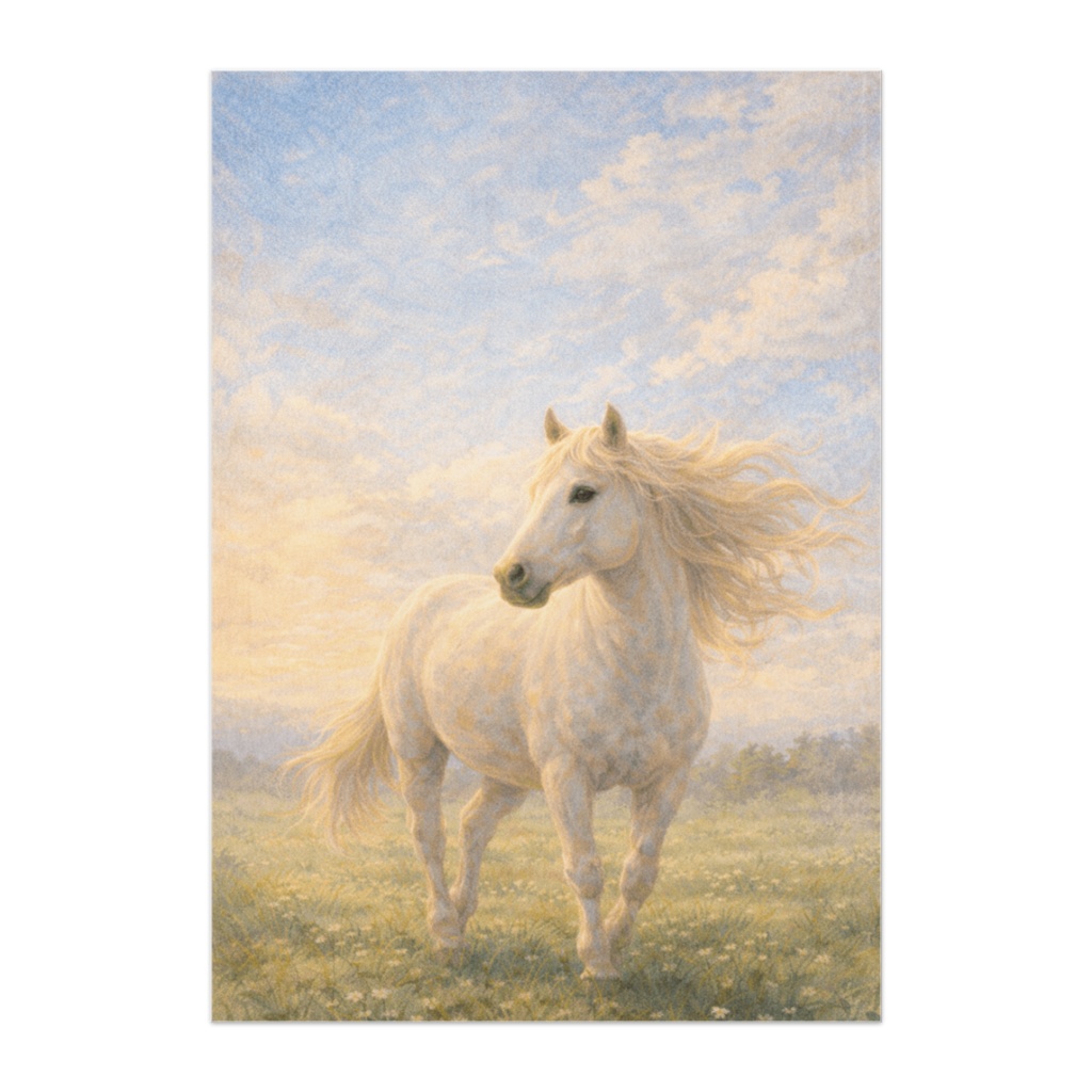 風の中に立つ ― 白馬の気配