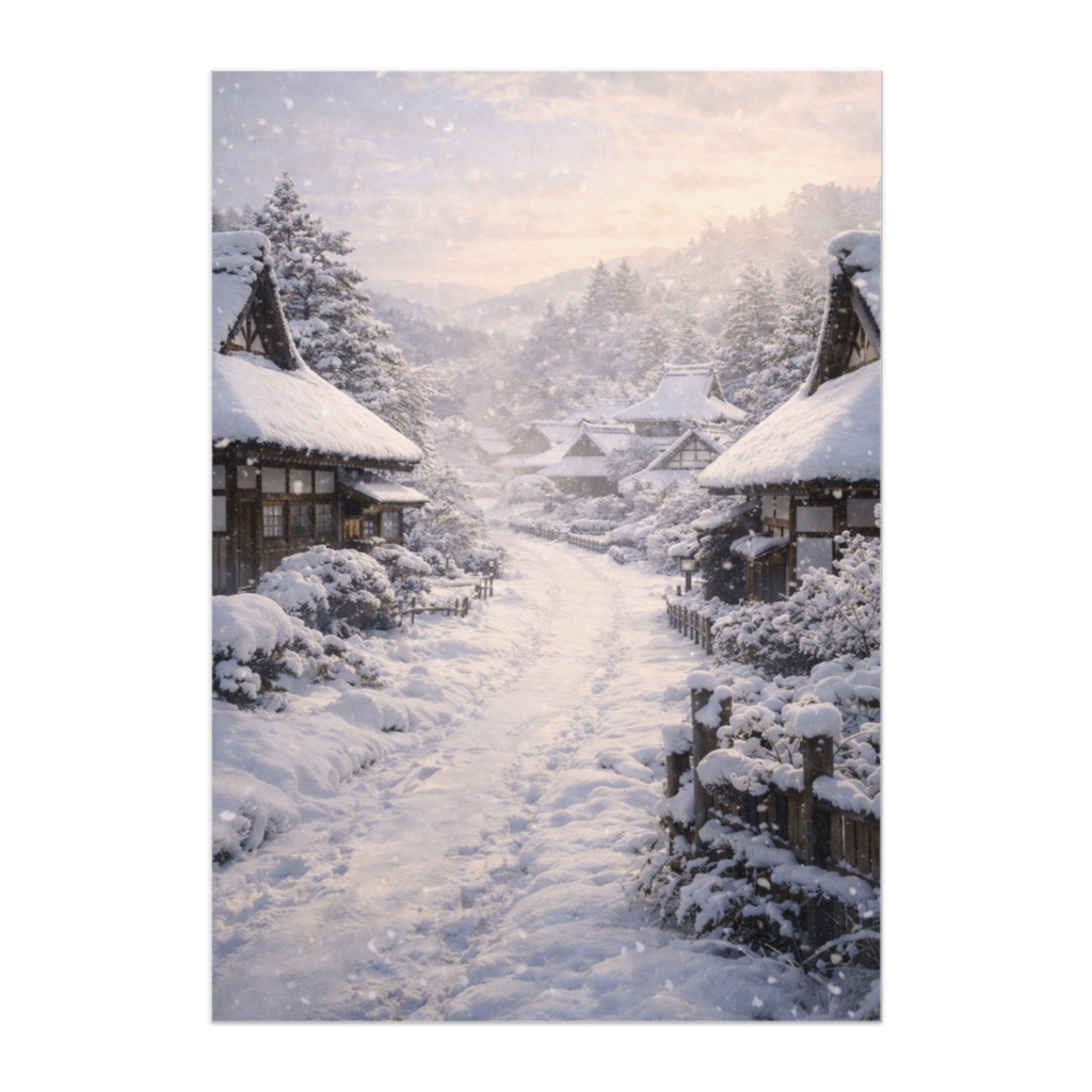 雪の朝 ― 正月の静けさ