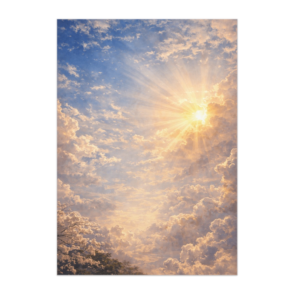 新年の空 ― 光が広がる朝