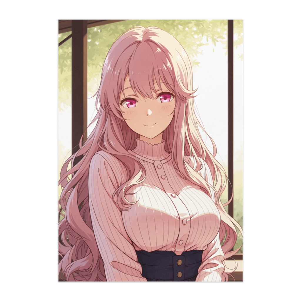 窓辺で微笑む ― 静かなデートの時間