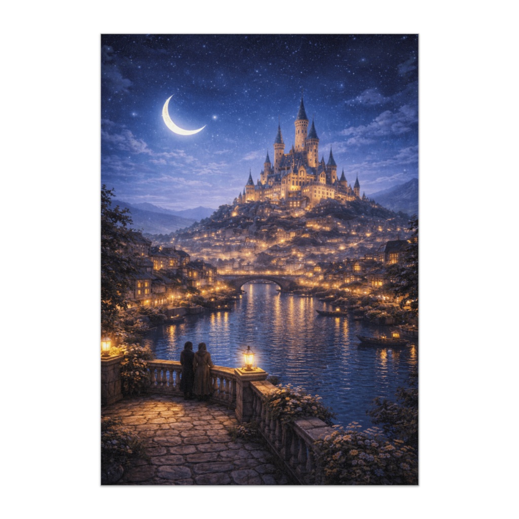 幻想王国の夜 ― 月と灯りの都