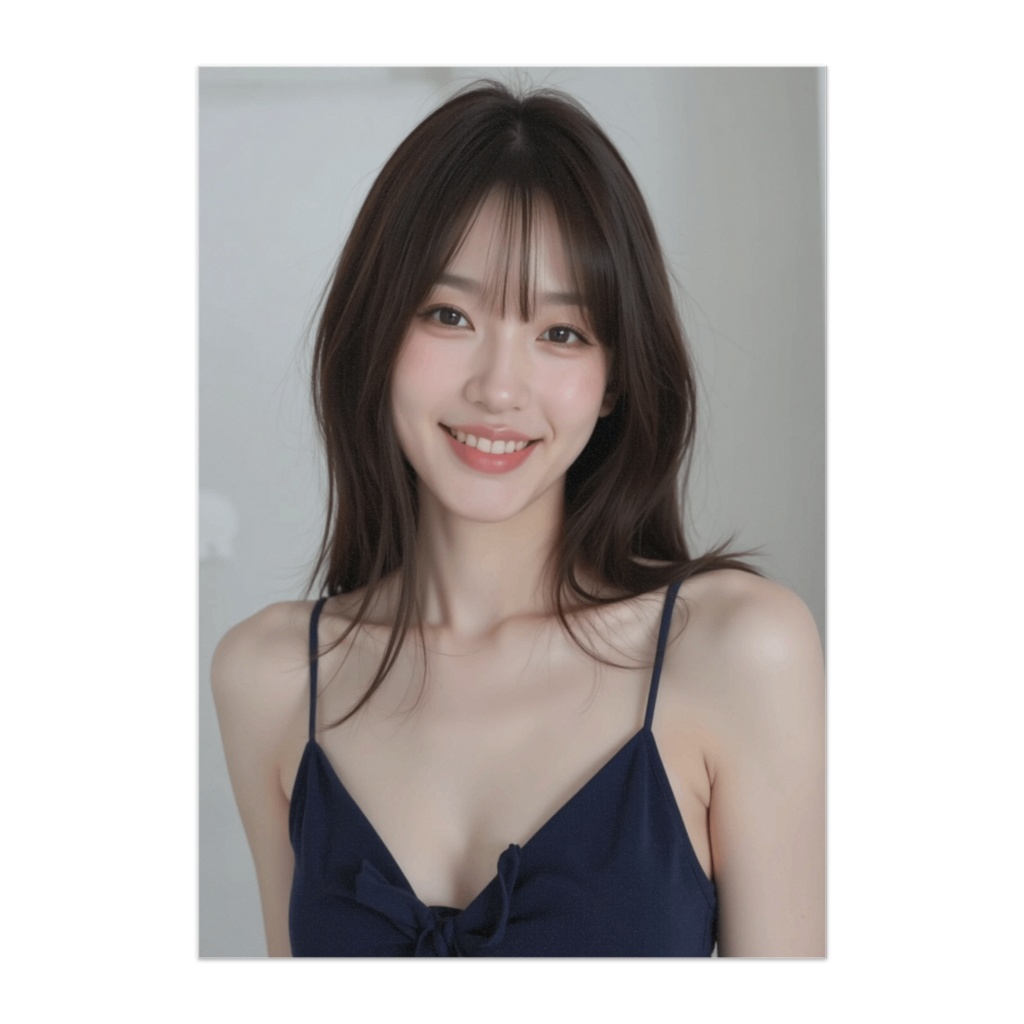 やさしい笑顔のリアル美女ポートレート