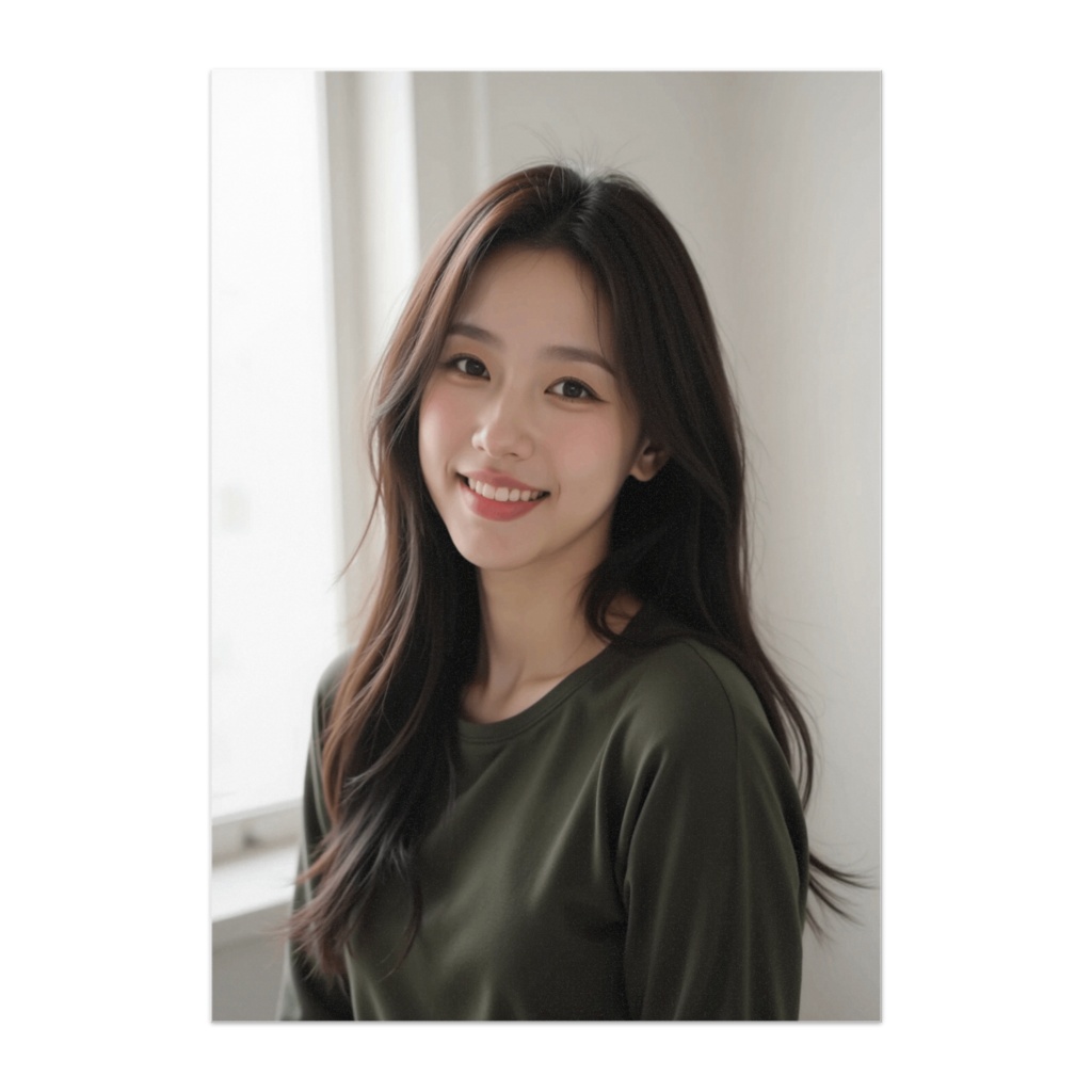 自然体の笑顔が魅力のリアル美女