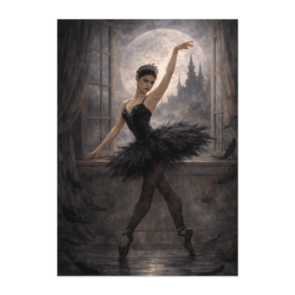 月を背にした黒鳥 ― 夜の舞踏