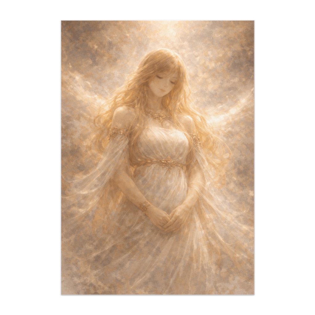 静かな祝福の女神 ― 純白の光に包まれて