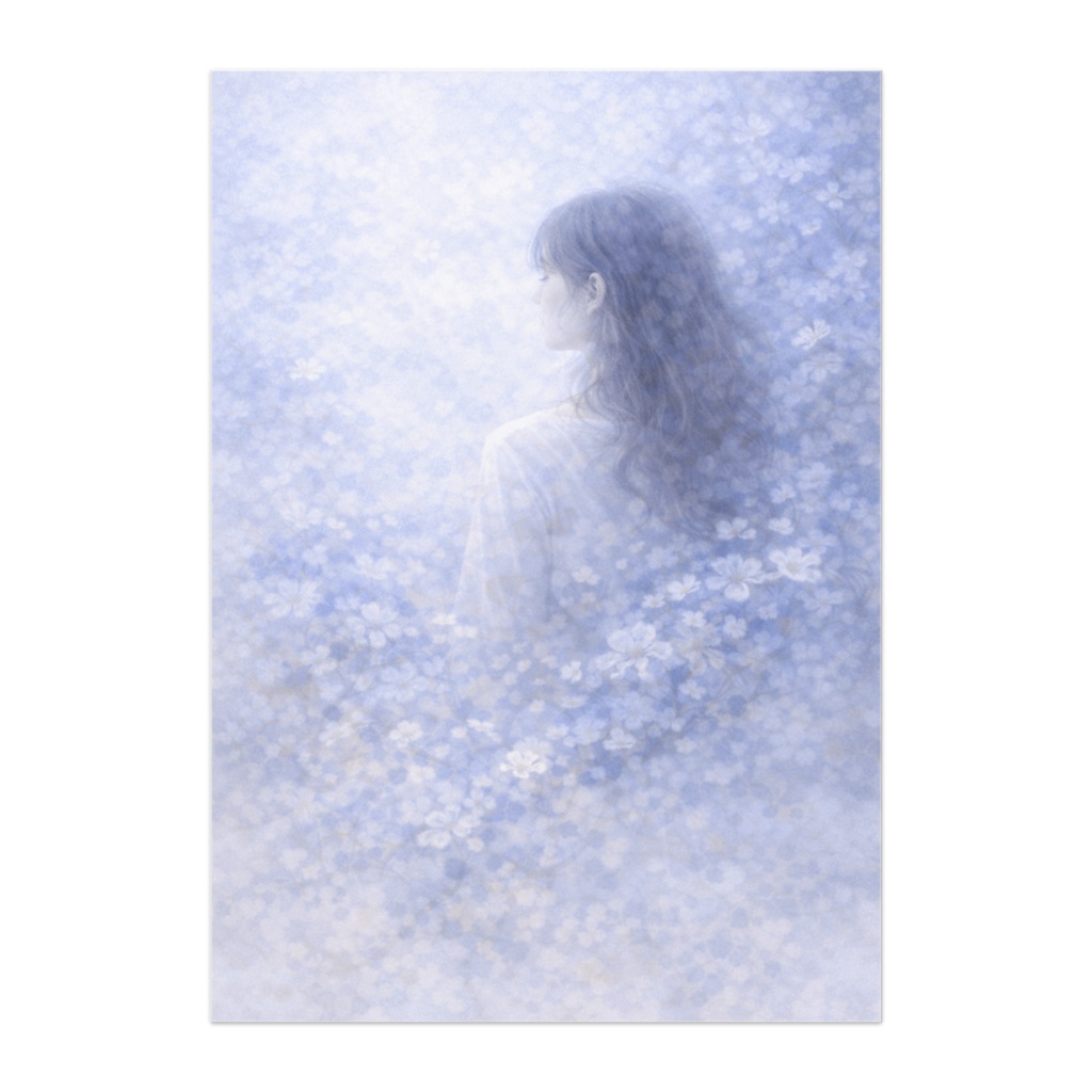 静寂に溶ける横顔