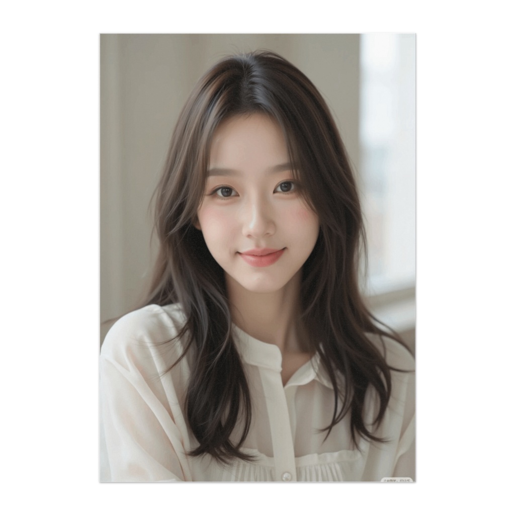 やさしい微笑みのポートレート