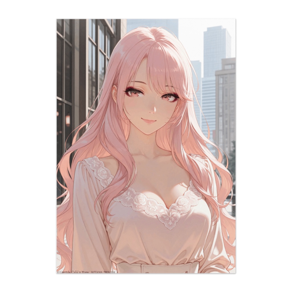 柔光に包まれる淡色フェミニンスタイル