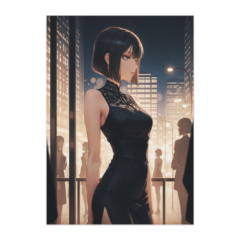 静かな夜に立つひと