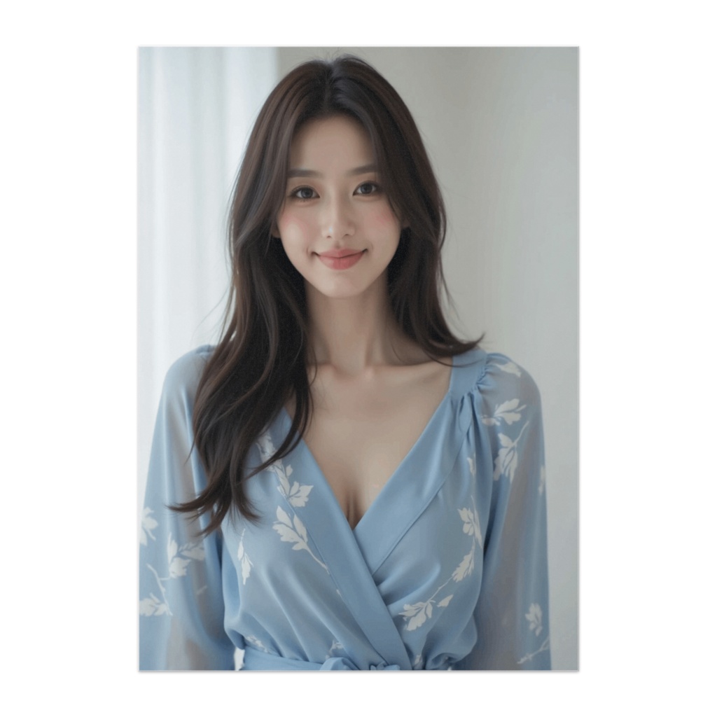 Blue Gentle Smile ― やさしく微笑む女性