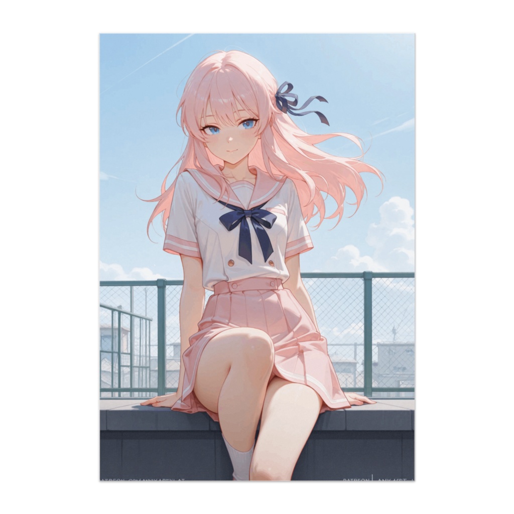 春風の屋上ベンチ