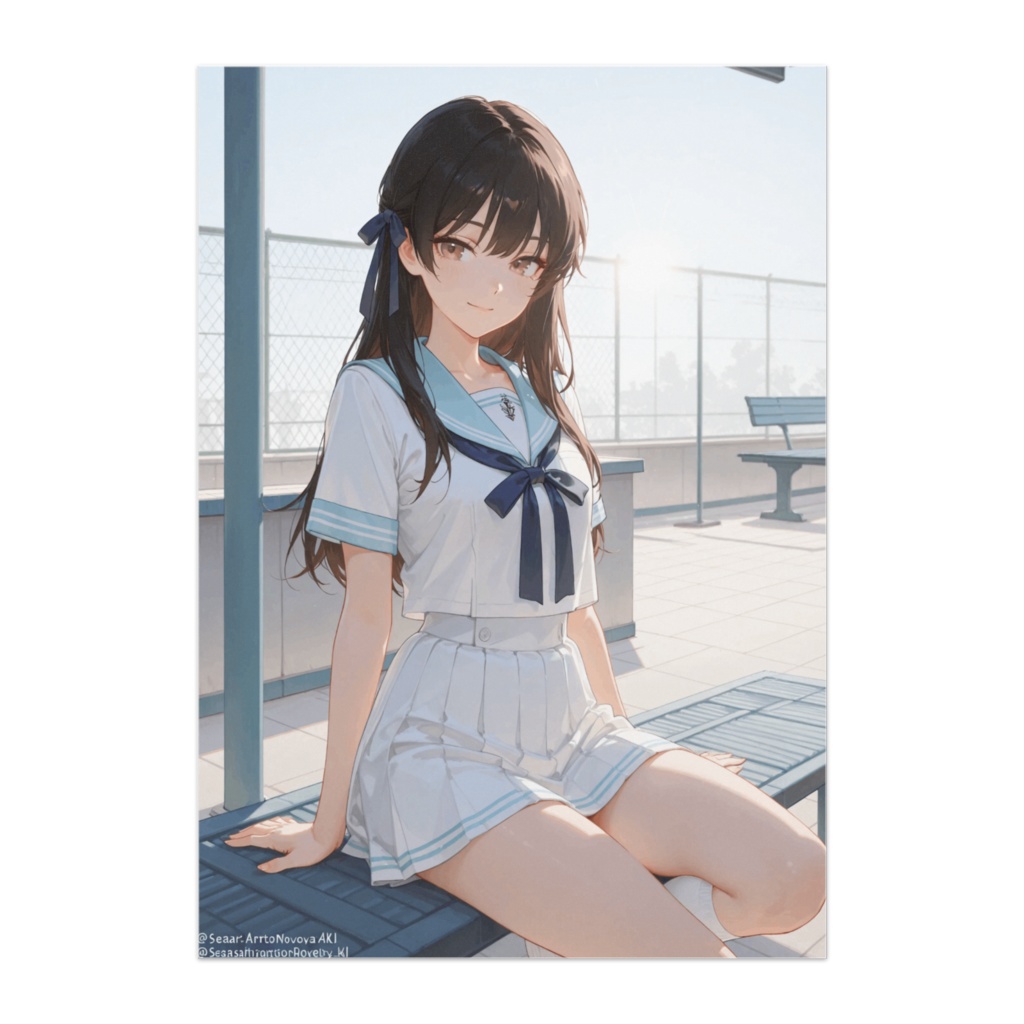 午後の屋上、やさしい光