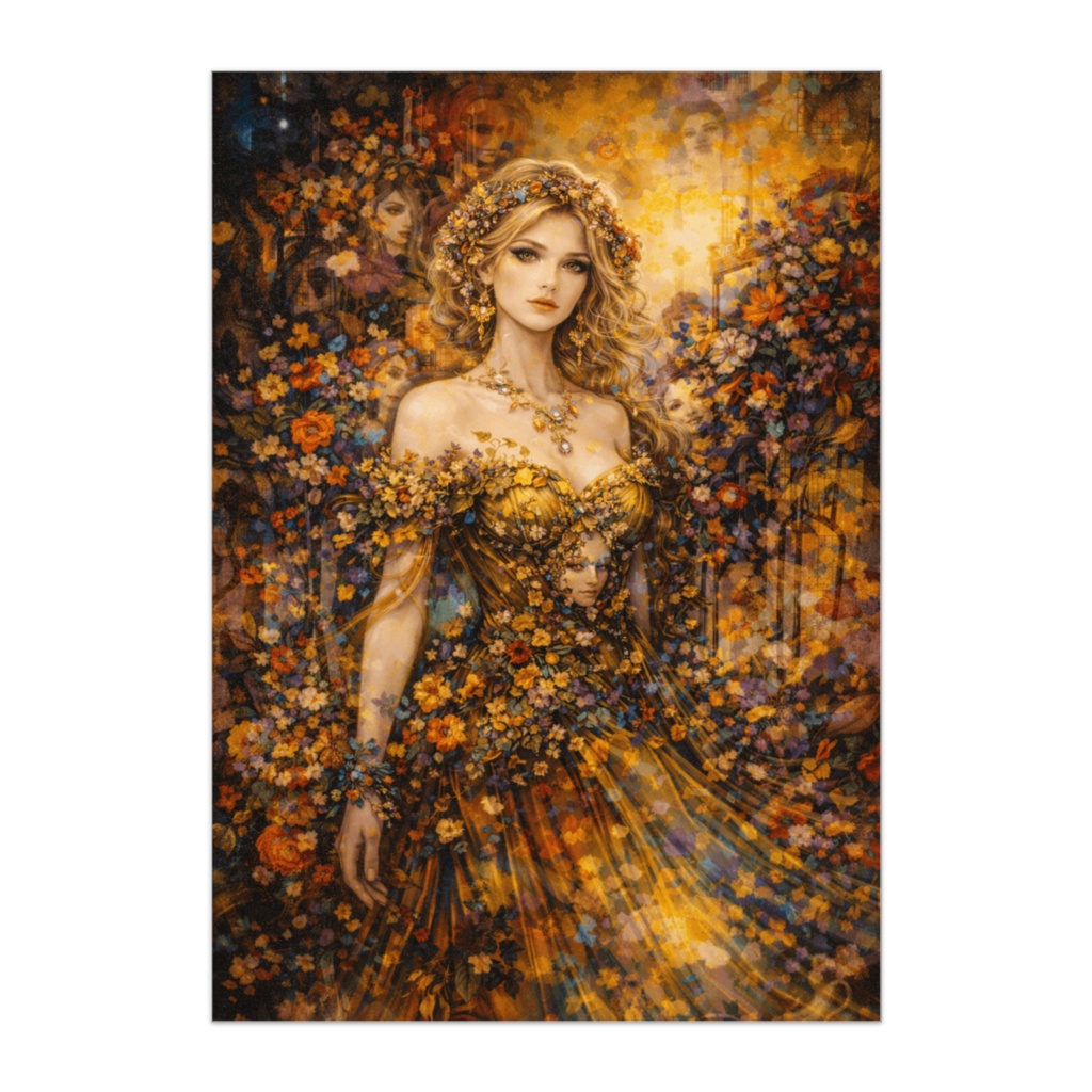 花に包まれた黄金の幻想