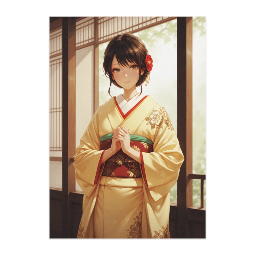 成人式の光 ― 華やかな黄色振袖