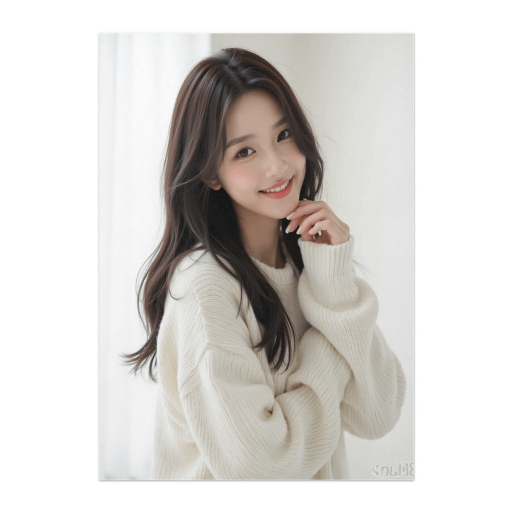 白い光とやさしい笑顔