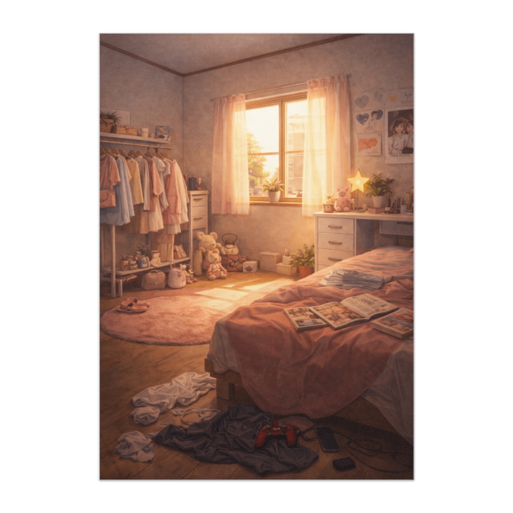 ここに、きっと若い女性が暮らしている