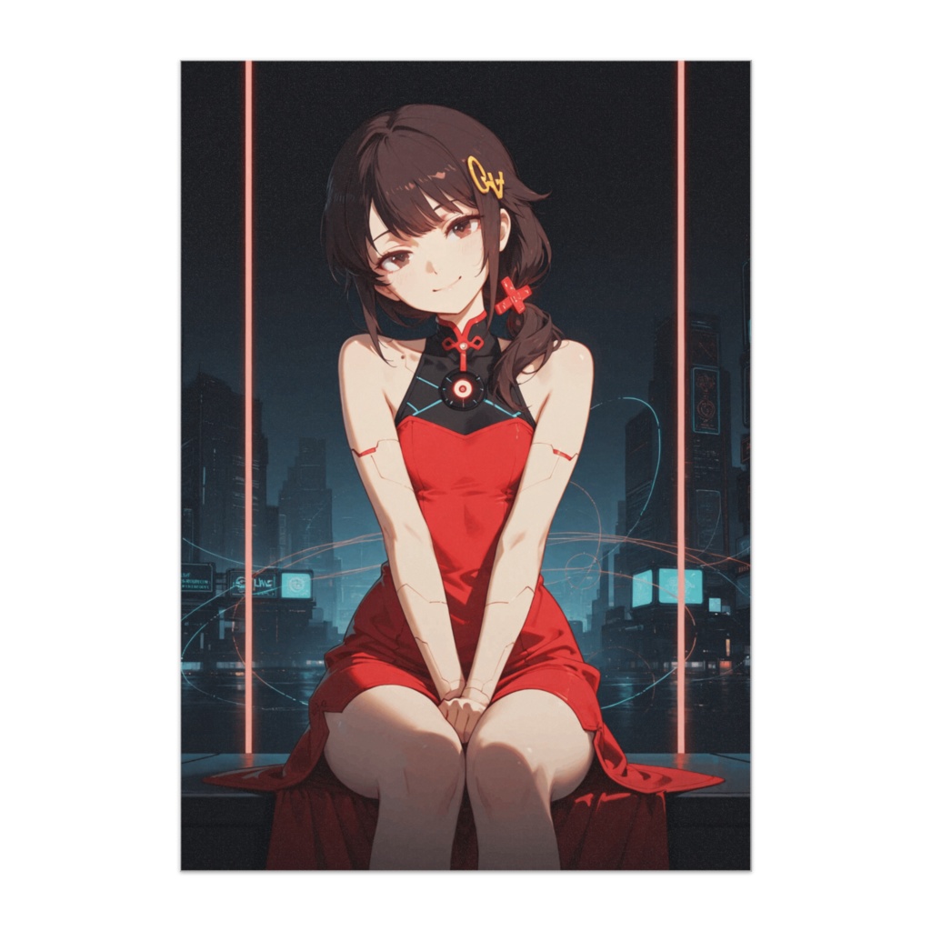 微笑みのチャイナサイボーグ ― 夜景に溶ける鼓動