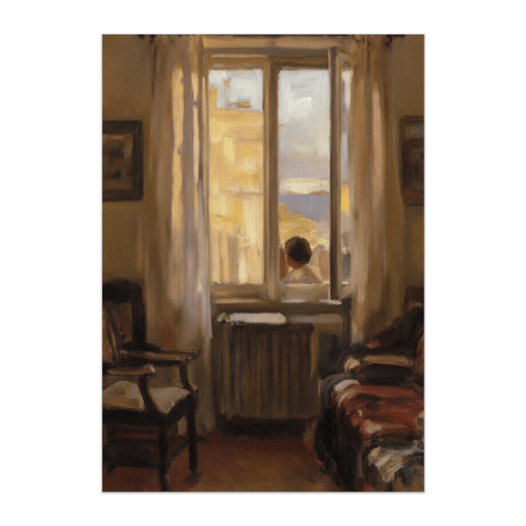 窓の外にいる人