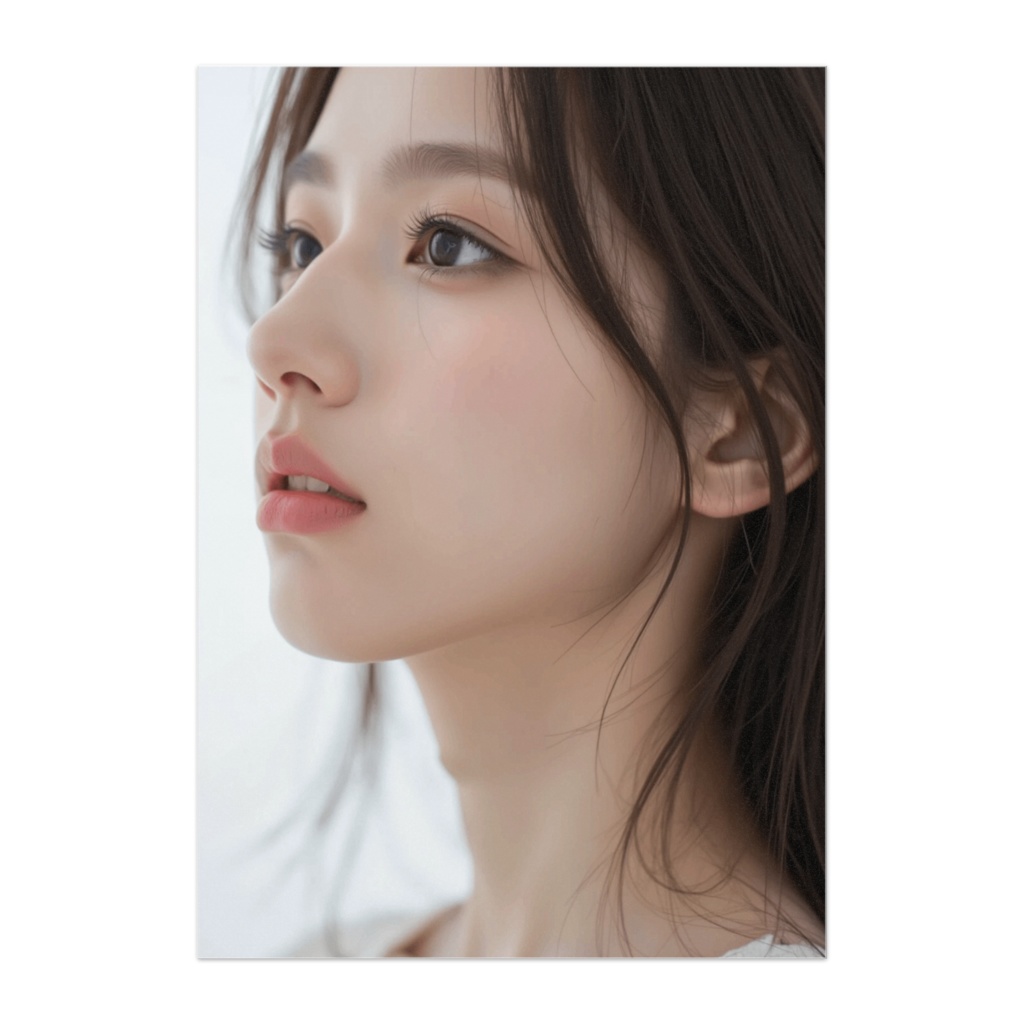 光をまとう横顔 ― 透明感のある肖像