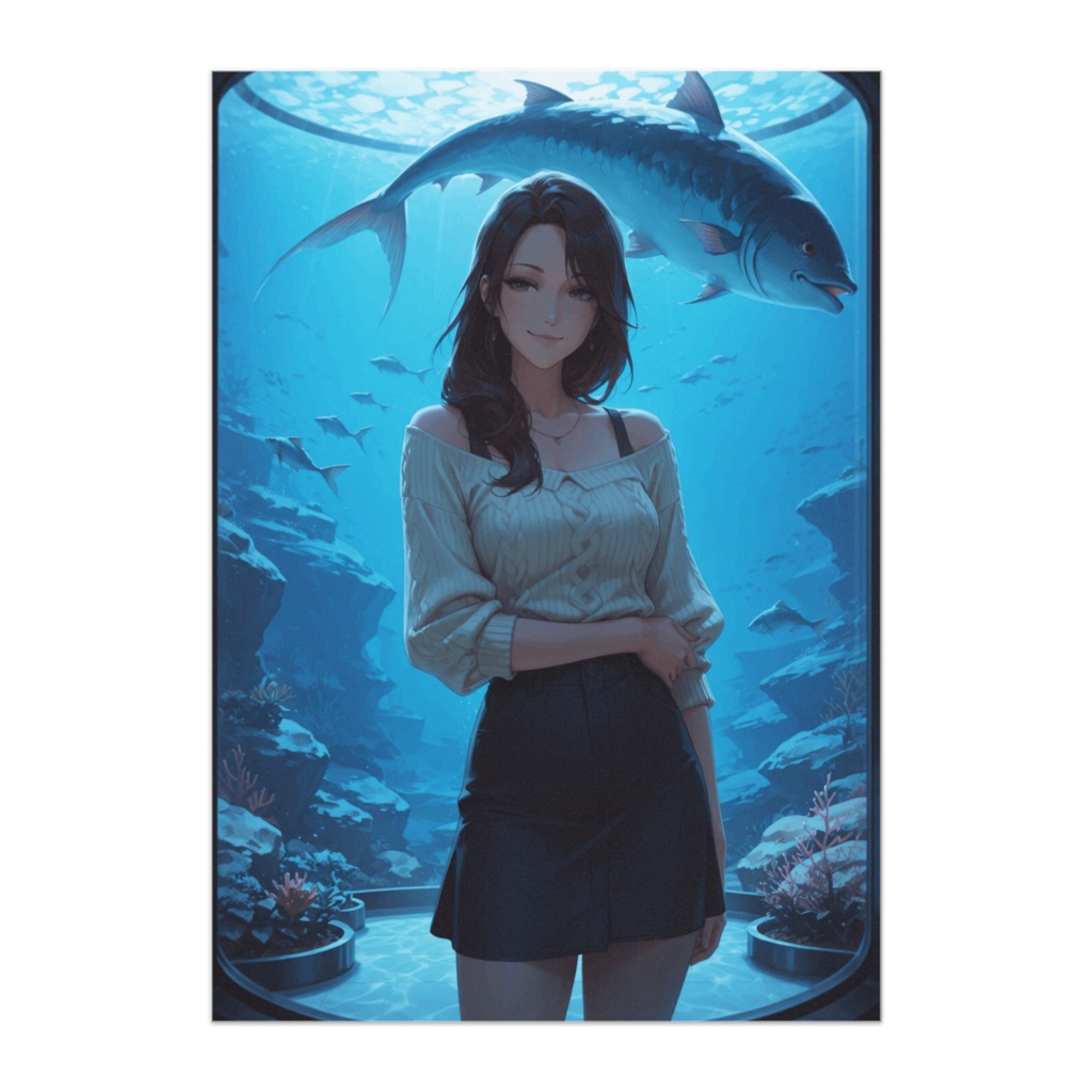 大水槽の前で ― 静かな水の世界