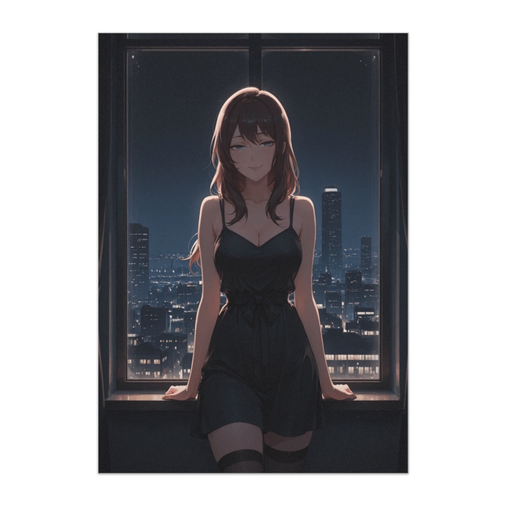 夜景に溶ける静かなまなざし