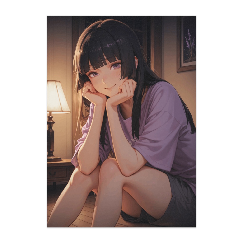 夜更けのひとときに微笑む彼女(姫髪)