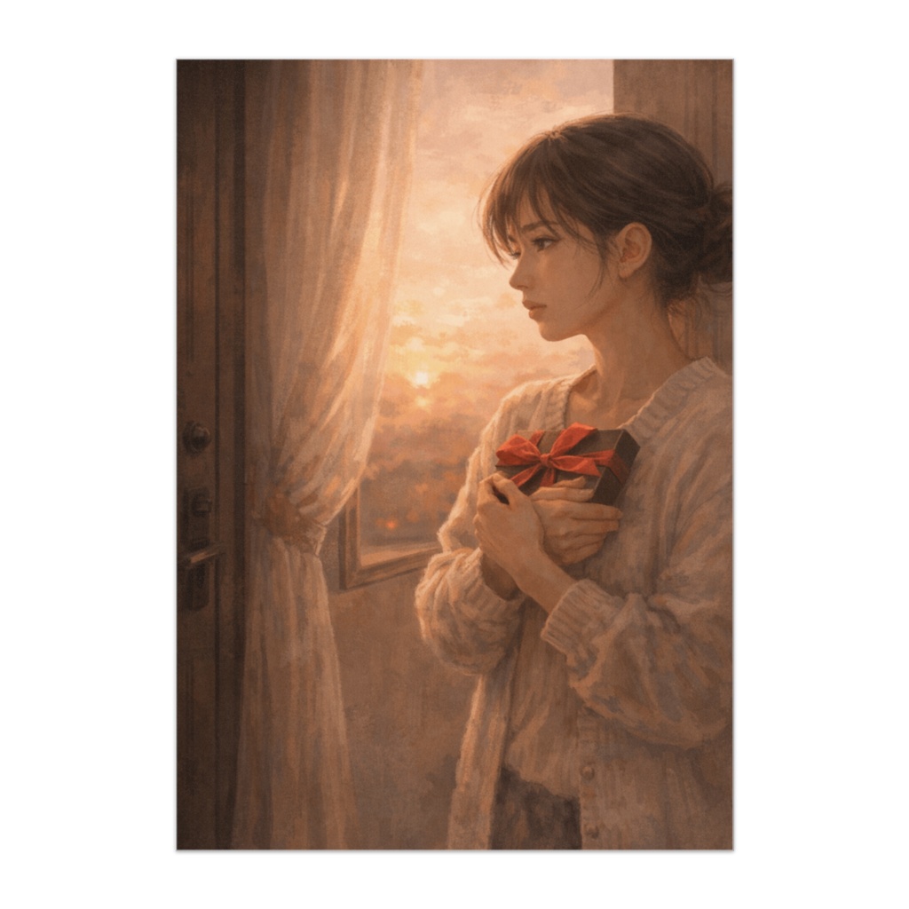 渡す前の夕暮れ